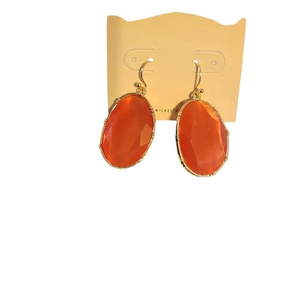 14th & Union Gold and Orange Earrings - Picture 2 of 3